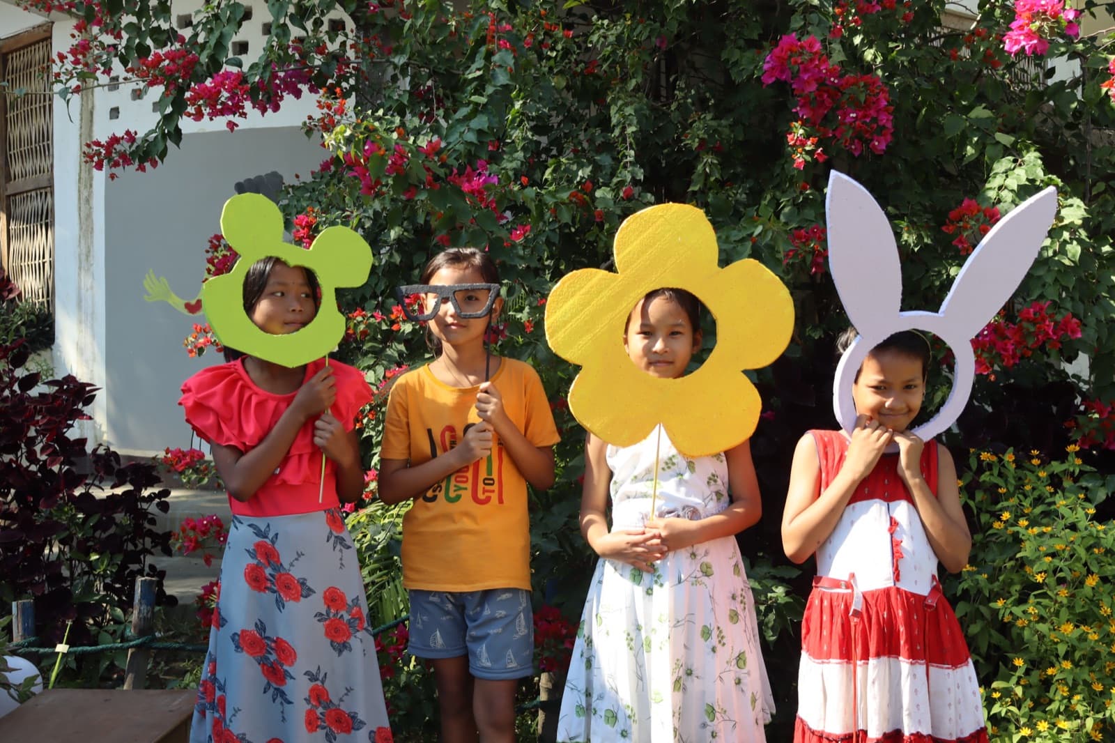 Children at a festival